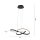 Suspension LED à intensité variable Métal noir 3000 K L:57 cm