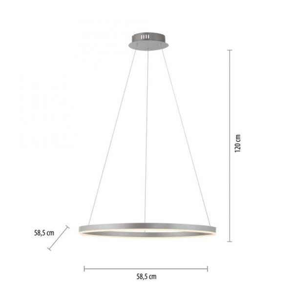 Suspension LED à intensité variable en aluminium Ø58,5 cm 3000 K