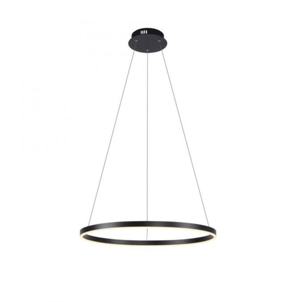 Suspension LED à intensité variable Noir Ø58,5 cm 3000 K 28 W
