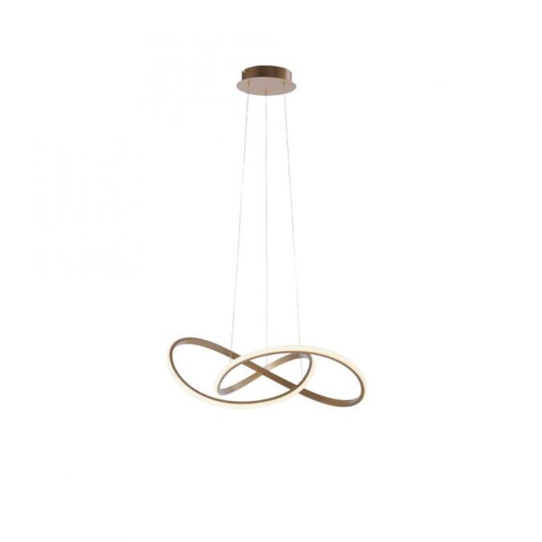 Suspension LED à intensité variable en laiton 3000 K L:57 cm