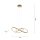 Suspension LED à intensité variable en laiton 3000 K L:57 cm