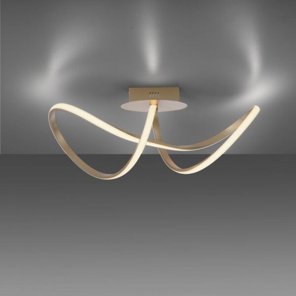 Lampe de plafonnier LED à intensité variable en laiton 3000 K blanc chaud