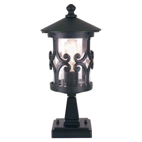Eclairage de jardin noir aluminium verre décoratif