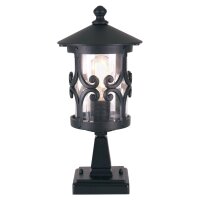 Eclairage de jardin noir aluminium verre d&eacute;coratif