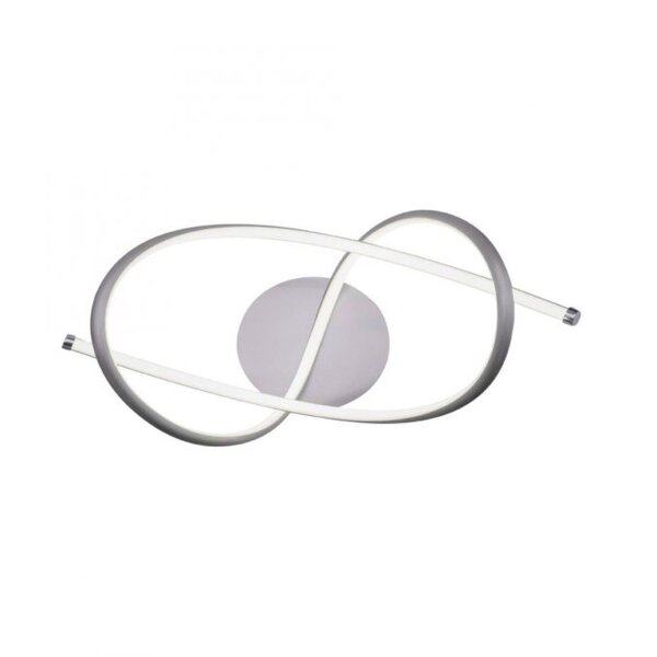 Lampe de plafonnier LED incurvée en acier 3000 K blanc chaud