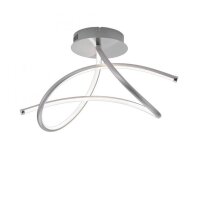 Lampe de plafonnier LED incurvée en acier 3000 K...