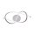 Lampe de plafonnier LED incurvée en acier 3000 K blanc chaud