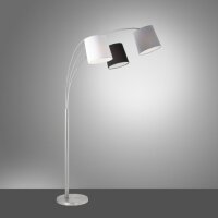 Confortable lampe à arc métal tissu E27 190...
