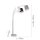 Confortable lampe à arc métal tissu E27 190 cm 3-flmg