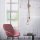 Suspension vintage E27 2 flammes Ø10 cm corde tau