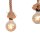 Suspension vintage poutre en bois corde E27 100 cm