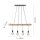 Suspension longue poutre en bois 100 cm incl E27 2700 K