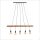 Suspension allongée en bois 110 cm E27 Scandinave