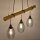 Suspensions E27 90 cm Noir Naturel Vintage