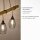Suspensions E27 90 cm Noir Naturel Vintage