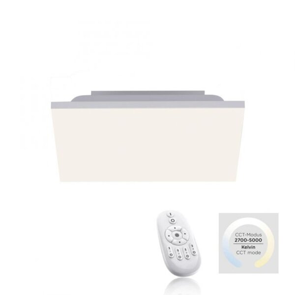 Plafonnier LED Blanc Variateur 20 W Télécommande