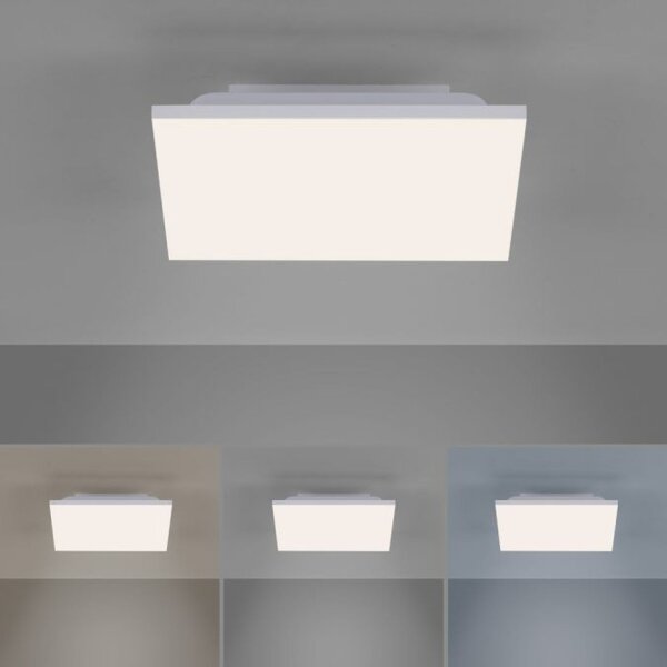 Plafonnier LED Blanc Variateur 20 W Télécommande