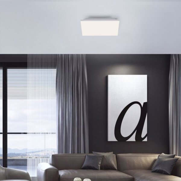 Plafonnier LED Blanc Variateur 20 W Télécommande