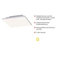 Plafonnier LED Blanc Variateur 20 W...