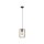 Suspension naturelle bois métal L:15 cm E27 Retro