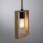 Suspension naturelle bois métal L:15 cm E27 Retro