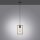 Suspension naturelle bois métal L:15 cm E27 Retro