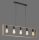 Lampe à suspendre naturelle Rétro Bois Métal L:100 cm 5-flmg