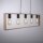 Lampe à suspendre naturelle Rétro Bois Métal L:100 cm 5-flmg