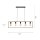 Lampe à suspendre naturelle Rétro Bois Métal L:100 cm 5-flmg