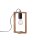 Lampe de table naturelle bois métal 28,5 cm E27 Retro