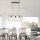 Lampe à suspendre naturelle Rétro Bois Métal L:69 cm 3-flmg