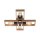 Lampe de plafonnier naturelle Rétro Bois Métal L:62 cm E27