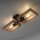 Lampe de plafonnier naturelle Rétro Bois Métal L:57 cm E27
