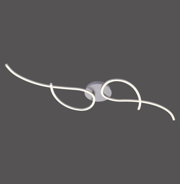 Plafonnier LED flexible acier métal blanc chaud 14 W