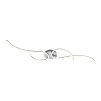 Plafonnier LED flexible acier métal blanc chaud 14 W