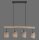 Lampe à suspendre pauvre en fleurs, poutre en bois, tissu 82,5 cm de long
