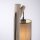 Lampe de table confortable Abat-jour en tissu Bois H:52,5 cm