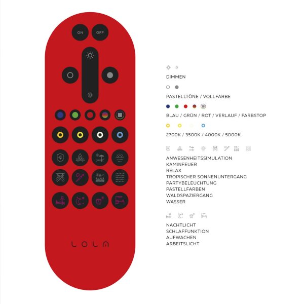 Plafonnier LED RGB métal dimmable 2700-5000 K 12 W
