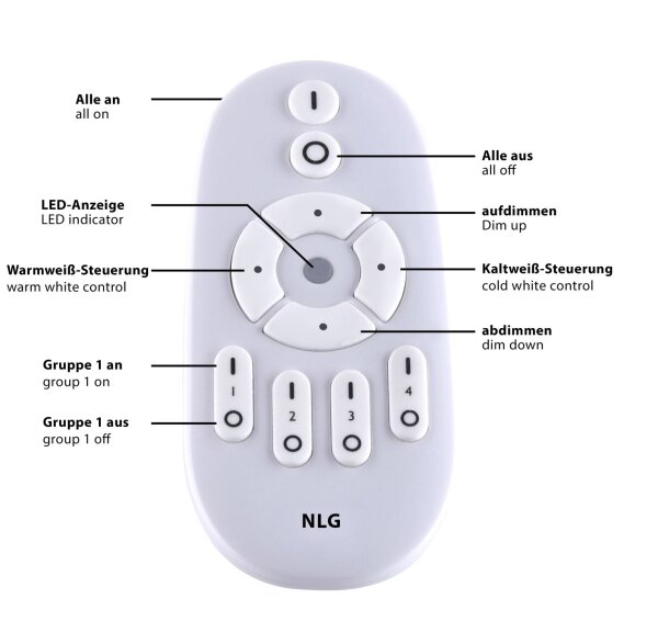 Lampe de plafonnier LED avec télécommande et variateur 3100 lm 100 cm