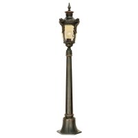 Lampe dallée rustique AMY 116,5cm de haut en bronze