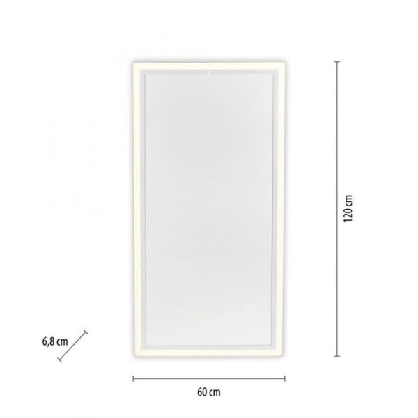 Lampe de plafonnier LED à intensité variable chauffage infrarouge L:120 cm 43 W