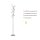 Lampadaire LED à intensité variable en métal 156 cm 3000 K en argent