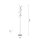 Lampadaire LED à intensité variable en métal 156 cm 3000 K en argent