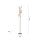 Lampadaire LED à intensité variable 11 W 156 cm en laiton mat
