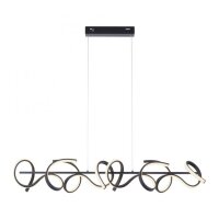 Suspension LED dimmable noir 10 W 1330 lm L:99 cm