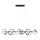 Suspension LED dimmable noir 10 W 1330 lm L:99 cm