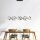 Suspension LED dimmable noir 10 W 1330 lm L:99 cm