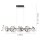 Suspension LED dimmable noir 10 W 1330 lm L:99 cm