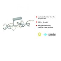 Plafonnier décoratif LED Blanc 9 W 3000 K L:82 cm