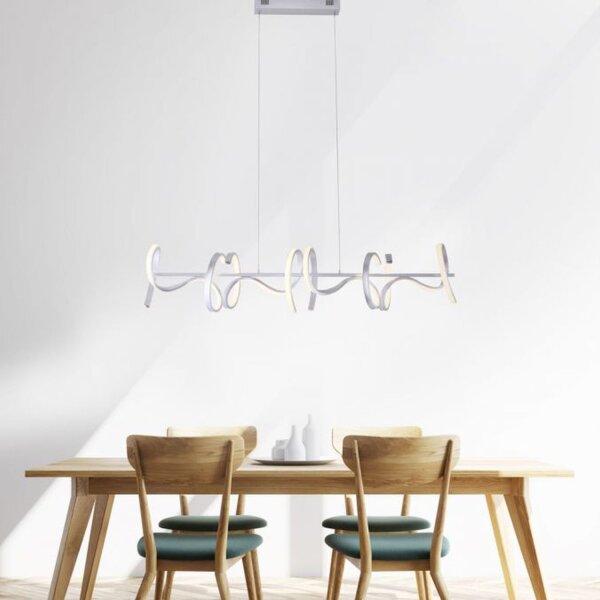 Suspension LED dimmable blanc 10 W 1330 lm L:99 cm